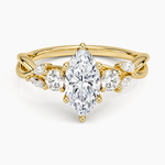 Willow Three Stone Diamond Ring (1/3 ct. tw.) Yellow Gold 18k Marquise Engagement Ring