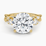 Willow Three Stone Diamond Ring (1/3 ct. tw.) Yellow Gold 18k Round Engagement Ring