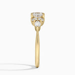 Luxe Nadia Diamond Ring Yellow Gold 18k Asscher Engagement Ring