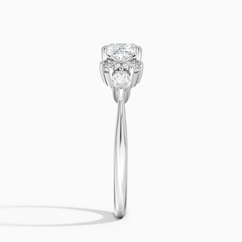 Luxe Nadia Diamond Ring Platinum Cushion Engagement Ring