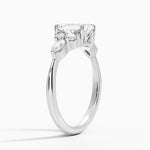 Luxe Nadia Diamond Ring Platinum Emerald Engagement Ring