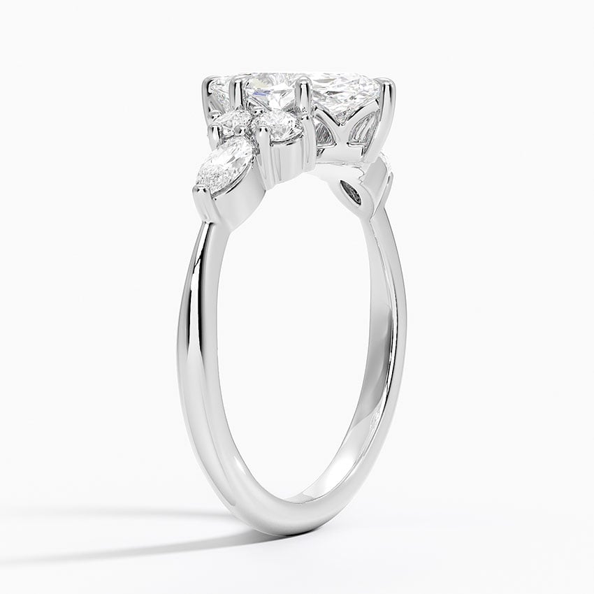 Luxe Nadia Diamond Ring Platinum Marquise Engagement Ring