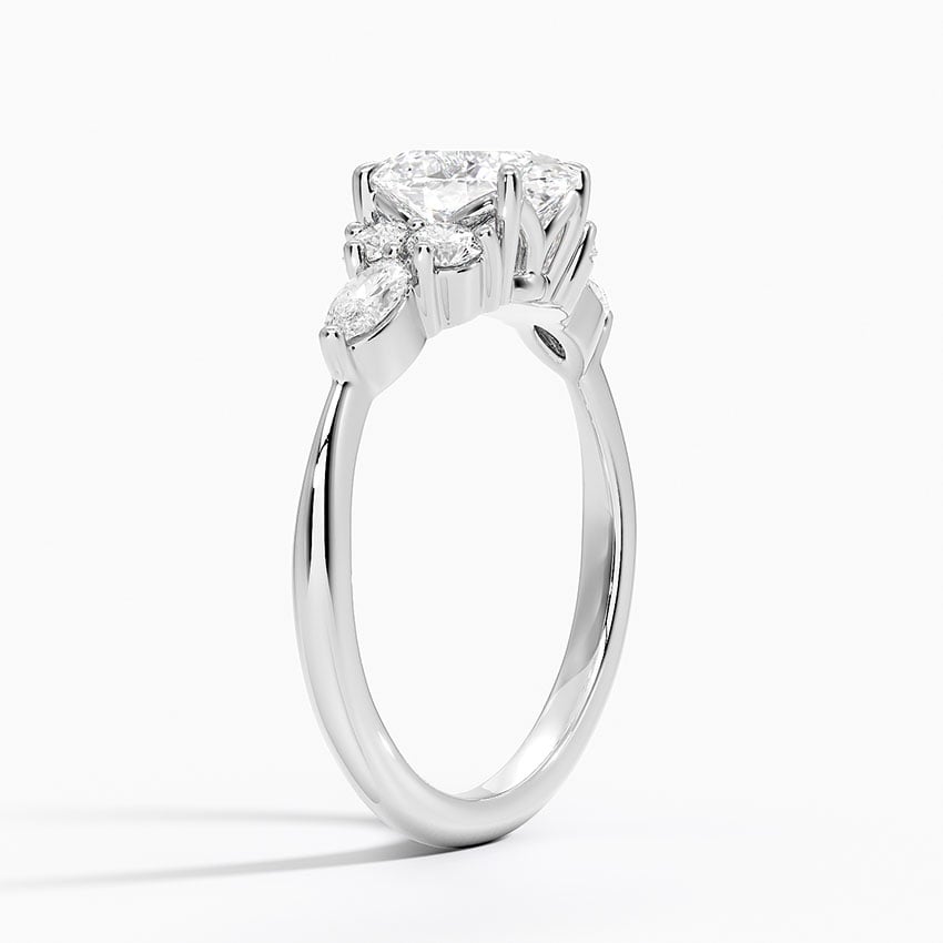 Luxe Nadia Diamond Ring Platinum Oval Engagement Ring