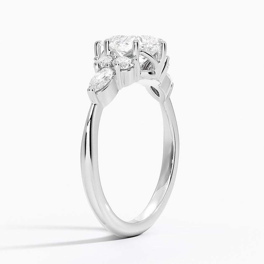 Luxe Nadia Diamond Ring Platinum Pear Engagement Ring