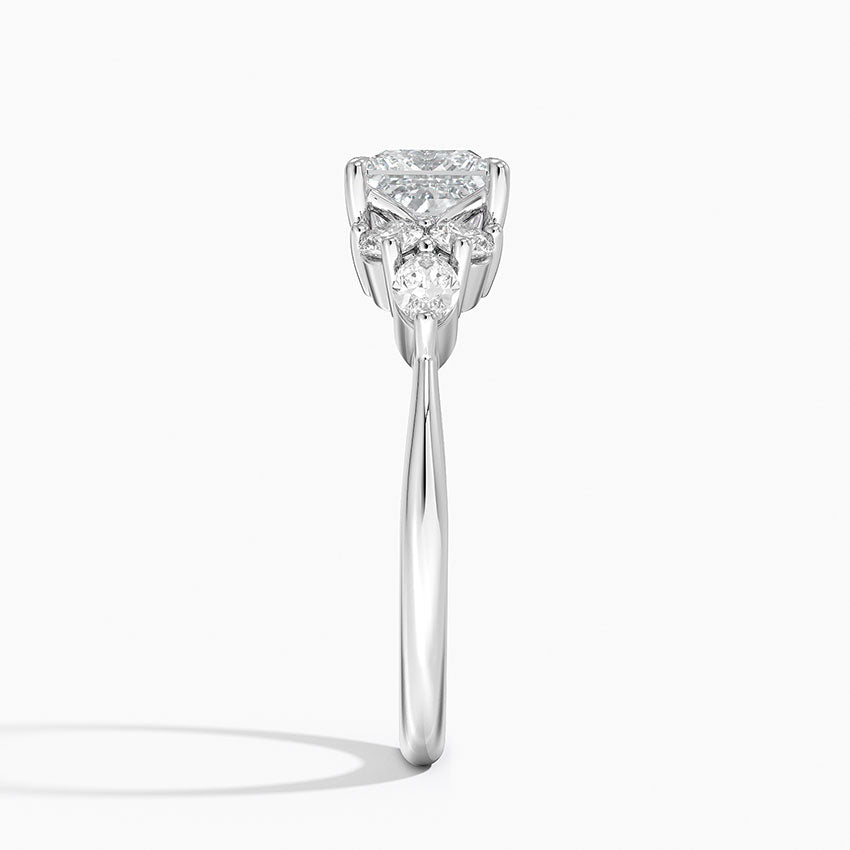 Luxe Nadia Diamond Ring Platinum Princess Engagement Ring
