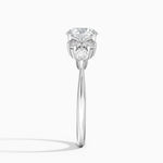 Luxe Nadia Diamond Ring Platinum Round Engagement Ring