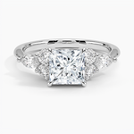 Luxe Nadia Diamond Ring Platinum Princess Engagement Ring