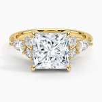 Luxe Nadia Diamond Ring Yellow Gold 18k Princess Engagement Ring