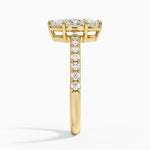 Dara Low-Profile Diamond Ring Yellow Gold 18k Marquise Engagement Ring