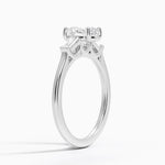 Perfect Fit Tapered Baguette Diamond Ring Platinum Oval Engagement Ring