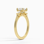 Perfect Fit Tapered Baguette Diamond Ring Yellow Gold 18k Princess Engagement Ring