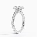 Sienna Halo Three-Quarter Coverage Diamond Ring (3/4 ct. tw.) Platinum Asscher Engagement Ring