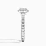 Sienna Halo Three-Quarter Coverage Diamond Ring (3/4 ct. tw.) Platinum Cushion Engagement Ring