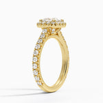 Sienna Halo Three-Quarter Coverage Diamond Ring (3/4 ct. tw.) Yellow Gold 18k Princess Engagement Ring