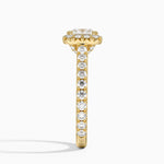 Sienna Halo Three-Quarter Coverage Diamond Ring (3/4 ct. tw.) Yellow Gold 18k Princess Engagement Ring