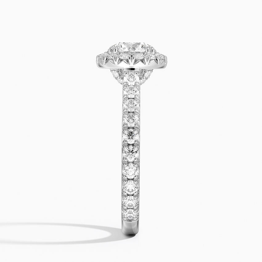Sienna Halo Three-Quarter Coverage Diamond Ring (3/4 ct. tw.) Platinum Round Engagement Ring
