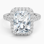 Sienna Halo Three-Quarter Coverage Diamond Ring (3/4 ct. tw.) Platinum Radiant Engagement Ring