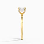 Lumiere 2mm Diamond Ring (1/8 ct. tw.) Yellow Gold 18k Asscher Engagement Ring