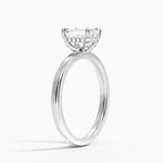 Lumiere 2mm Diamond Ring (1/8 ct. tw.) Platinum Emerald Engagement Ring