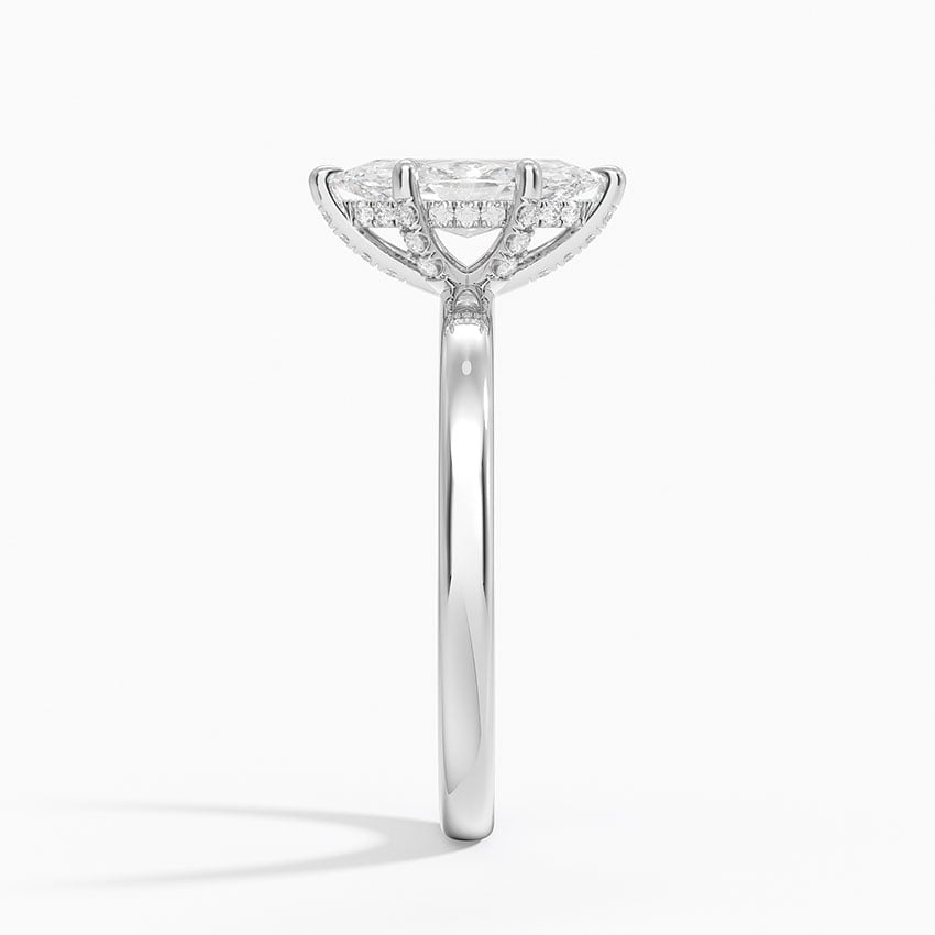 Lumiere 2mm Diamond Ring (1/8 ct. tw.) Platinum Marquise Engagement Ring