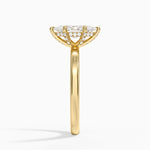 Lumiere 2mm Diamond Ring (1/8 ct. tw.) Yellow Gold 18k Marquise Engagement Ring