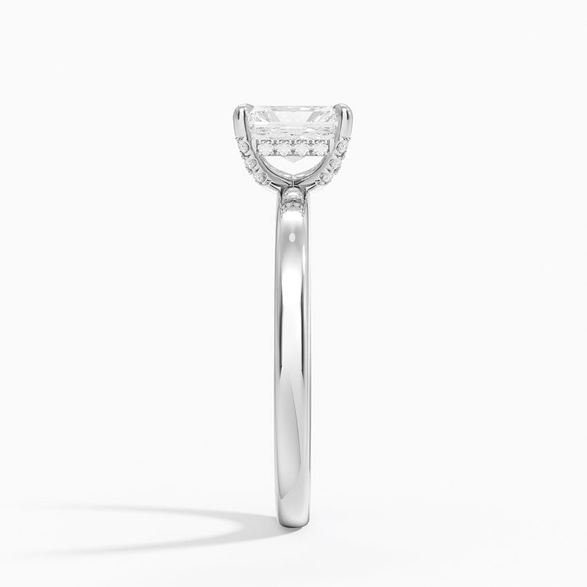 Lumiere 2mm Diamond Ring (1/8 ct. tw.) Platinum Radiant Engagement Ring