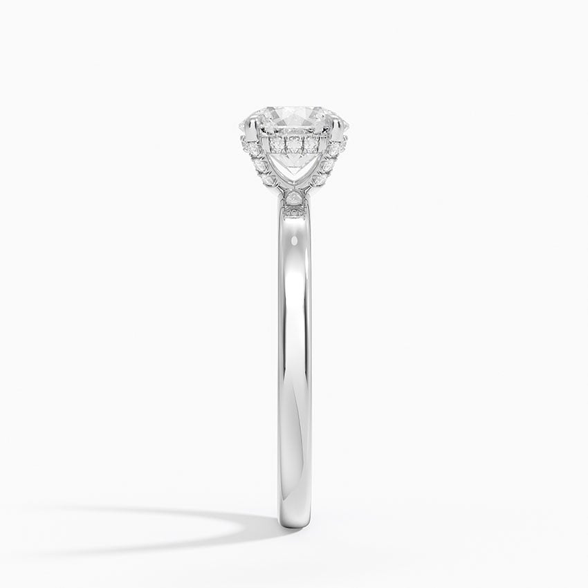 Lumiere 2mm Diamond Ring (1/8 ct. tw.) Platinum Round Engagement Ring