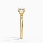 Lumiere 2mm Diamond Ring (1/8 ct. tw.) Yellow Gold 18k Round Engagement Ring