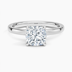 Lumiere 2mm Diamond Ring (1/8 ct. tw.) Platinum Cushion Engagement Ring