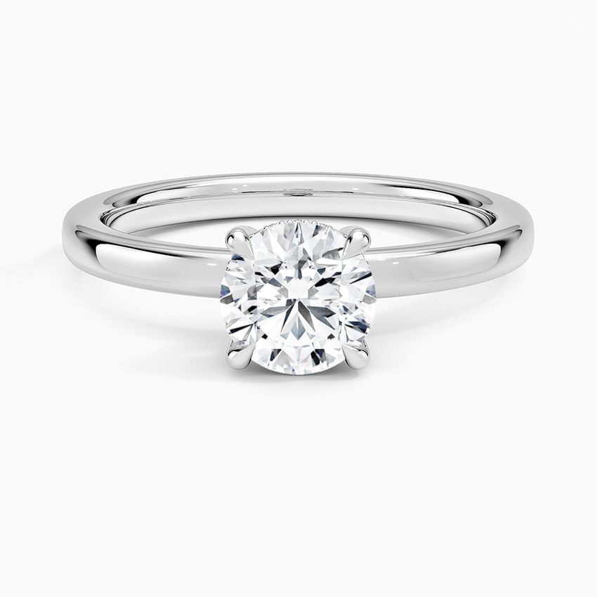 Lumiere 2mm Diamond Ring (1/8 ct. tw.) Platinum Round Engagement Ring