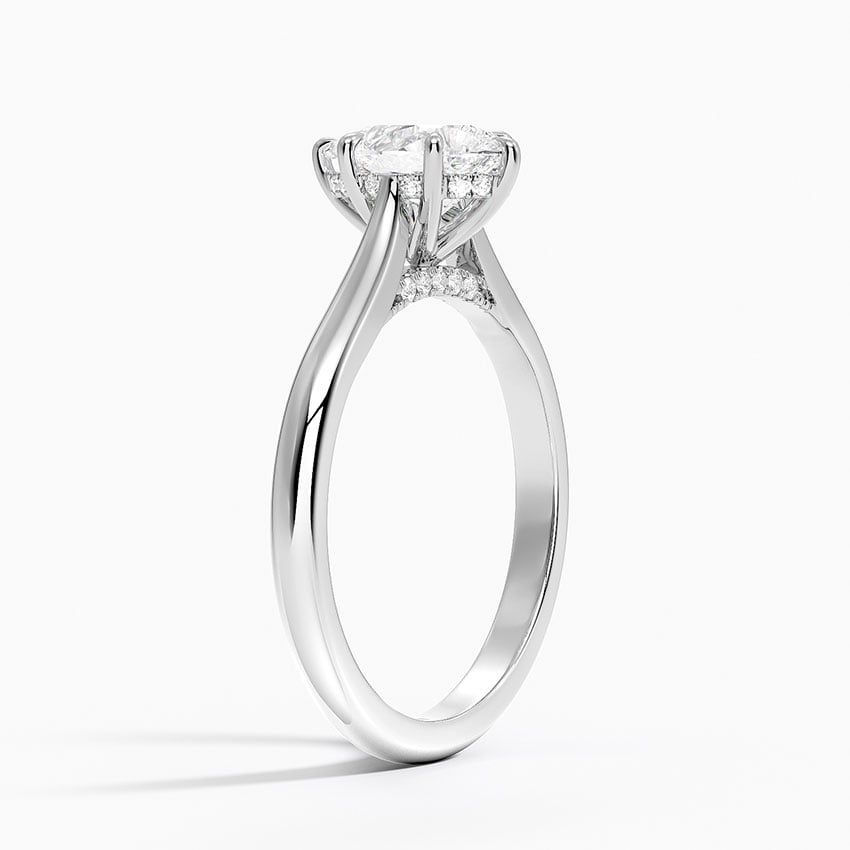 Dawn 2mm Diamond Ring Platinum Pear Engagement Ring