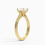 Dawn 2mm Diamond Ring Yellow Gold 18k Princess Engagement Ring