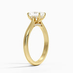 Dawn 2mm Diamond Ring Yellow Gold 18k Radiant Engagement Ring