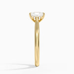 Dawn 2mm Diamond Ring Yellow Gold 18k Radiant Engagement Ring
