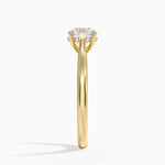 Dawn 2mm Diamond Ring Yellow Gold 18k Round Engagement Ring