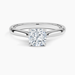 Dawn 2mm Diamond Ring Platinum Cushion Engagement Ring