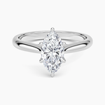 Dawn 2mm Diamond Ring Platinum Marquise Engagement Ring