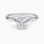 Dawn 2mm Diamond Ring Platinum Oval Engagement Ring
