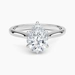 Dawn 2mm Diamond Ring Platinum Pear Engagement Ring