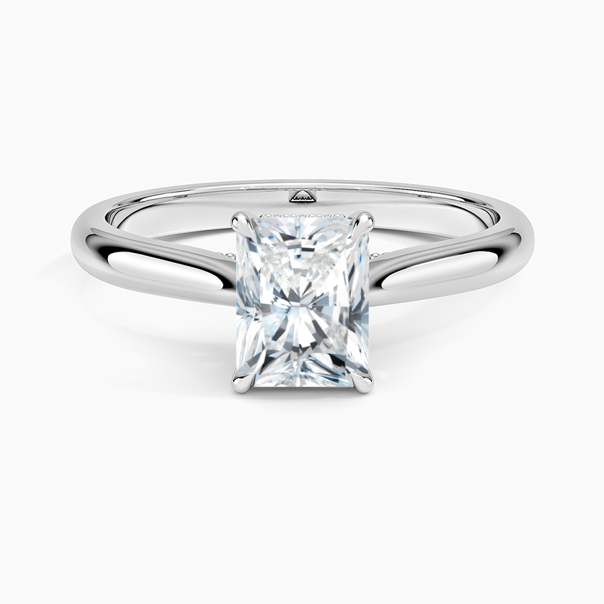 Dawn 2mm Diamond Ring Platinum Radiant Engagement Ring