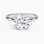 Dawn 2mm Diamond Ring Platinum Round Engagement Ring