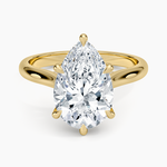 Dawn 2mm Diamond Ring Yellow Gold 18k Pear Engagement Ring