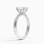 Bella Hidden Halo Diamond Ring (1/5 ct. tw.) Platinum Radiant Engagement Ring