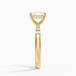 Bella Hidden Halo Diamond Ring (1/5 ct. tw.) Yellow Gold 18k Radiant Engagement Ring