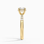 Bella Hidden Halo Diamond Ring (1/5 ct. tw.) Yellow Gold 18k Round Engagement Ring