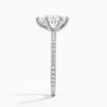 Viviana Three-Quarter Coverage Six-Prong Diamond Ring (1/3 ct. tw.) Platinum Princess Engagement Ring