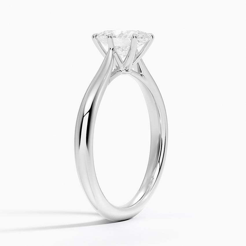 Catalina Solitaire Ring Platinum Oval Engagement Ring