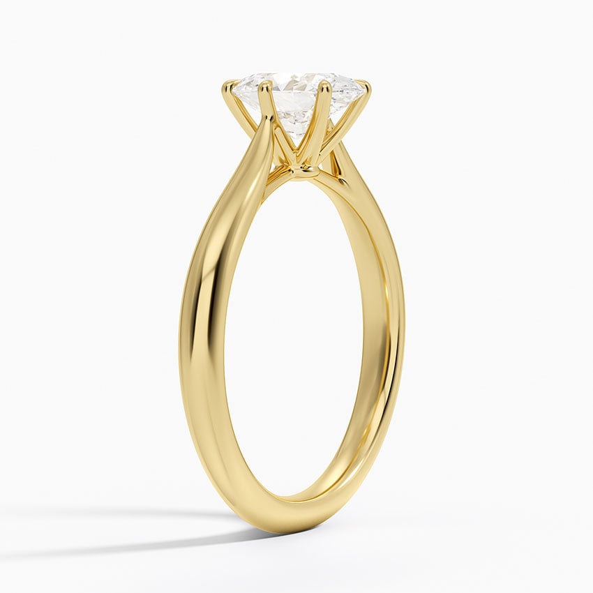 Catalina Solitaire Ring Yellow Gold 18k Oval Engagement Ring