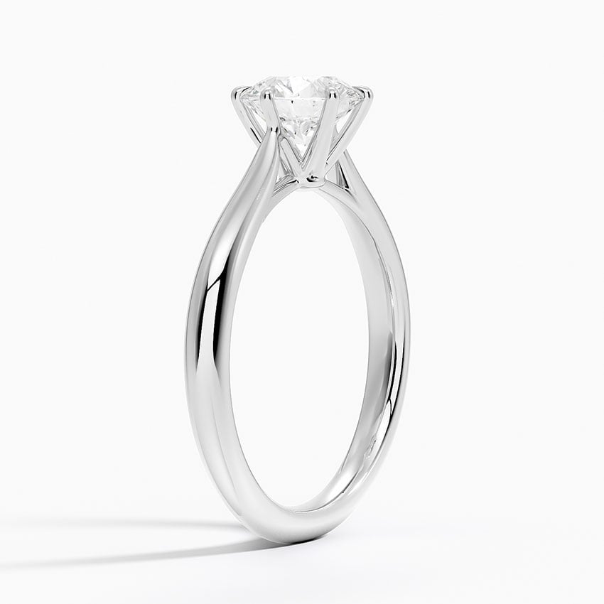 Catalina Solitaire Ring Platinum Round Engagement Ring