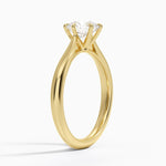 Catalina Solitaire Ring Yellow Gold 18k Round Engagement Ring